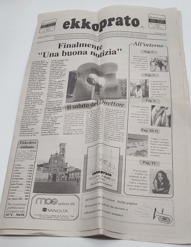Giornale ekkoprato rivista - giornale,