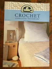 Schema DMC Crochet Copriletto uncinetto a filet  effetto patchwork