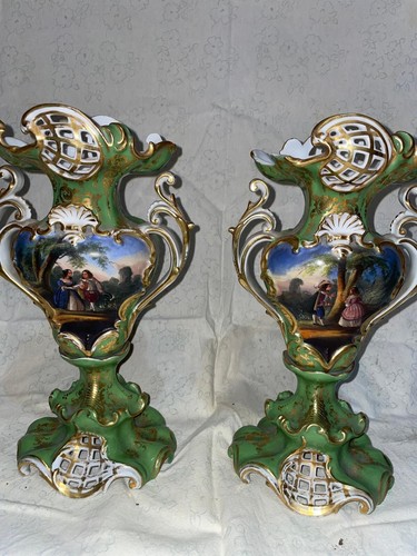 Coppia vasi porcellana - , parigi