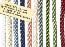 CORDONE PASSAMANERIA ryon e cotone prezzo al Mt (diametro 10 mm)