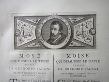 1780 circa-MOSE'CHE DISSETA LE TURBE quadro di GREGORIO PAGANI-PITTURA-TOSCANA