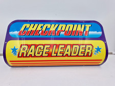 Sega System 32 OUTRUNNERS Arcade BLUE RACE LEADER SIGN PANEL PART: OUT-1036