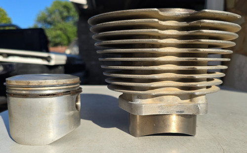 Ducati 450 piston and - piston, cylinder
