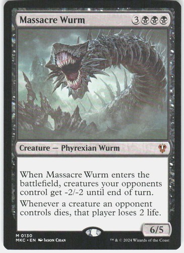 Massacre wurm commander - wurm, m