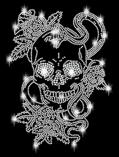 Strass teschio - strass,