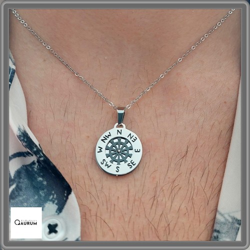 Collana bussola rosa dei venti - bussola,