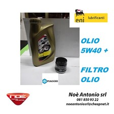 1 LT OLIO ENI I-RIDE RACING 5W40 SYNTHETIC + FILTRO OLIO VESPA GTS 125 200 250 