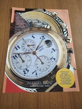 1995 MARCEL CANE SPORT MANAGER CRONO OROLOGIO WATCH PUBBLICITA EPOCA VINTAGE AD