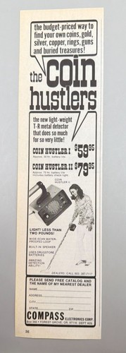 Coin hustler metal detector - hustler,