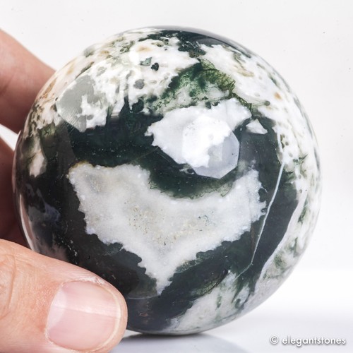Sfera agata muschio 368 - agata, g