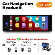 AUTORADIO 6.86" 1DIN MP5 CARPLAY ANDROID AUTO BLUETOOTH FM USB TYPE-C