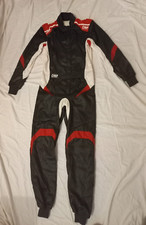 TUTA IGNIFUGA KART LEGGERA TOP NERO BIANCO OMP TG 50 ONE S1 PRO OMOLOGA SCADUTA