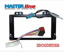 MASCHERINA RADIO 2 DIN PER LAND ROVER FREELANDER DAL 2002 AL 2006 + CONNETTORI