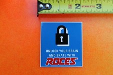 ROCES Inline Skates Unlock Brain ROLLERBLADING Vintage INLINE Skating STICKER