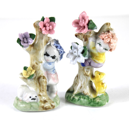 Coppia statuine porcellana - coppia, in