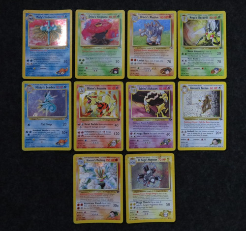 Carte pokemon holo gym - carte,