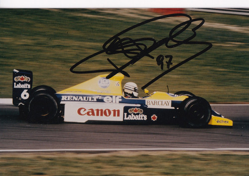 Autografo riccardo patrese - autografo,