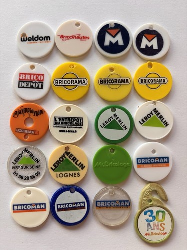 Lot jetons de caddie - lot, 20