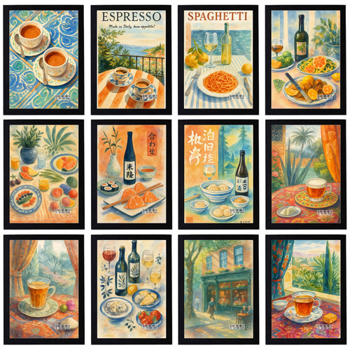 Poster vintage food bar - bar,