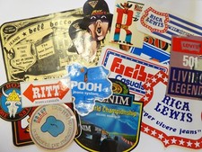 Lotto 32 adesivi vintage anni