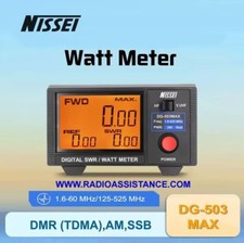 DG-503 MAX NISSEI - Ros/Wattmetro  HF/VHF/UHF