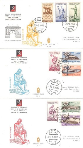 Italia fdc 1960 olimpiadi - italia,