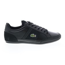 Scarpe sneakers Lacoste Chaymon Bl 22 2 CMA uomo pelle nera lifestyle