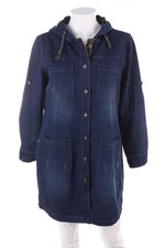 Giacca jeans senza etichetta bottoni L blu