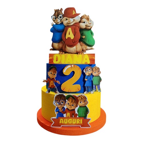 Torta scenografica alvin - torta,