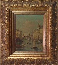 DIPINTO AD OLIO SU RAME ANNI 90 CON CORNICE – VENEZIA (PAESAGGIO)