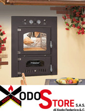 Forno a Legna ad Incasso ROSSOFUOCO QUATTROSTAGIONI  ECO - STEEL - mail sconto