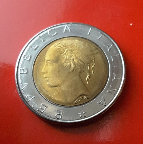 500 lire 1983 errore - errore, linee