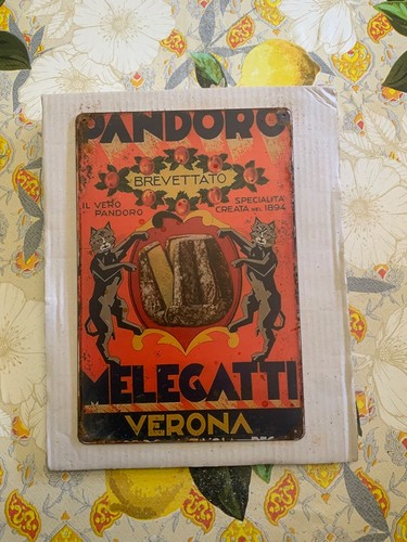 Insegna metallo pandoro - metallo,,