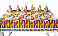 TOVAGLIA mattoncini colorati, festa mattoncini colorati, compleanno mattoncini