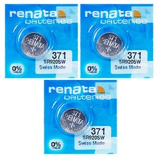 3 x Renata 371 SR920SW Pila