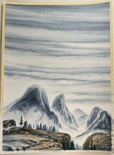 Quadro acquerello cielo