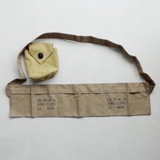 WWII U.S. Army M1 Garand CAL.30 BALL M2 8RD CLIPS Pouch & M1 Carabine Pouch Pack