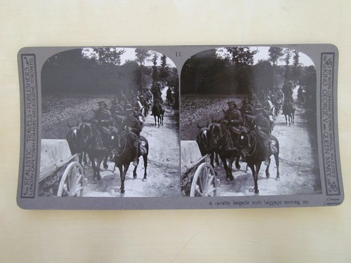 Ww1 stereoview a - stereoview, cavalry