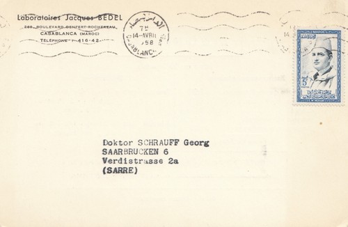 Marocco 1958 casablanca a - marocco,