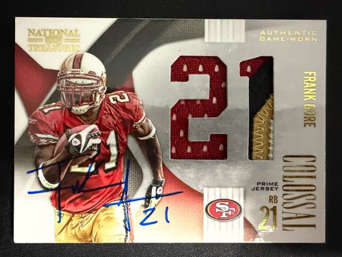 Frank gore autograph 2009 - frank,