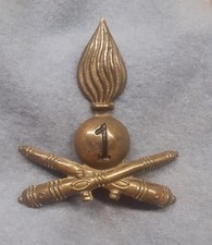 FREGIO PER CASCO COLONIALE 1° REGGIMENTO ARTIGLIERIA WW2 REGIO ESERCITO