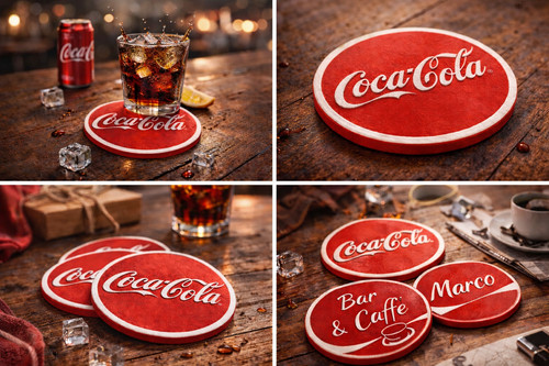 Set sottobicchieri coca cola - 4, coca-cola