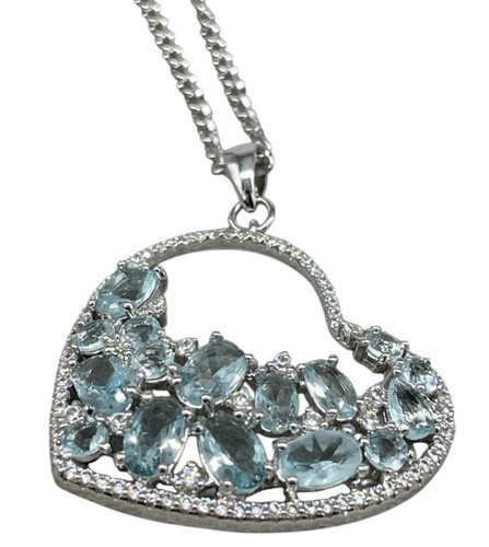 Collana donna lunga cuore - collana,