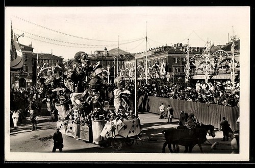 Nizza carnevale 1935 sfilata - carnevale, 1935,