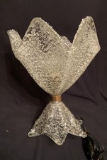 BAROVIER VENINI MURANO VENEZIA LAMPADA DA TAVOLO BRICIOLE DI CRISTALLO ANNI 60/