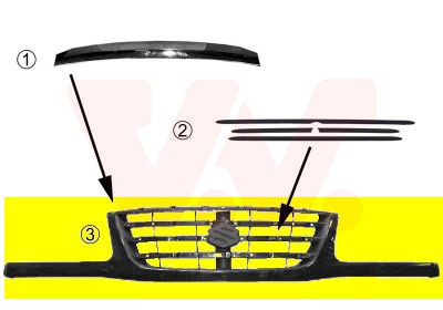 Griglia radiatore per suzuki - radiatore,