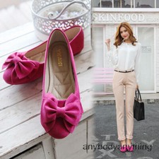 Ballerine donna velluto fiocco