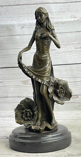 Art deco maiden bronzo - deco,