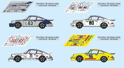 Decals porsche 911 - porsche, carrera