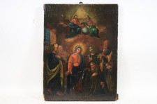 Antica originale icona russa del 18° secolo (circa 1780) cm. 40 x 30